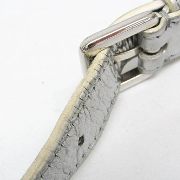 CHRISTIAN DIOR Silver Leather Shoulder Bag - Picture 14 of 16